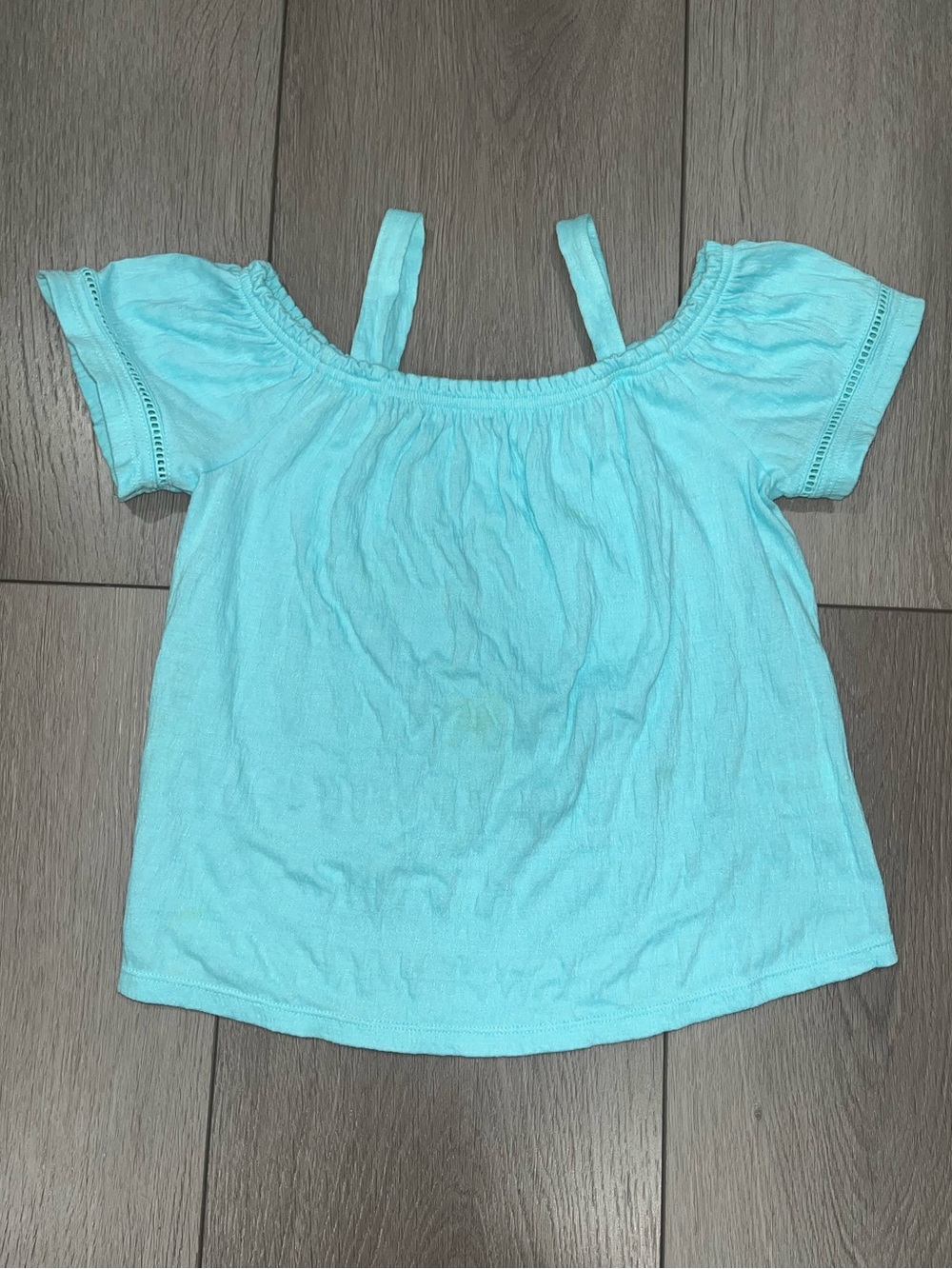 SO Girls Light Blue Off-Shoulder Tank Top Shirt Blouse